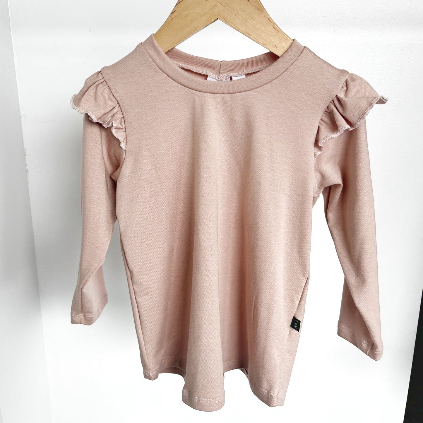 Isla Ruffle Top - Soft Peach