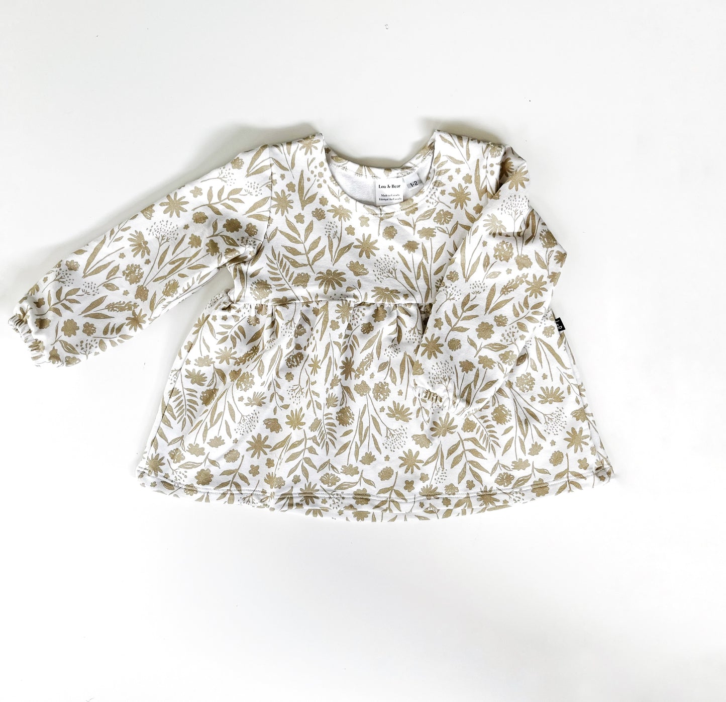 Harlow peplum tunic - Brushstroke Floral