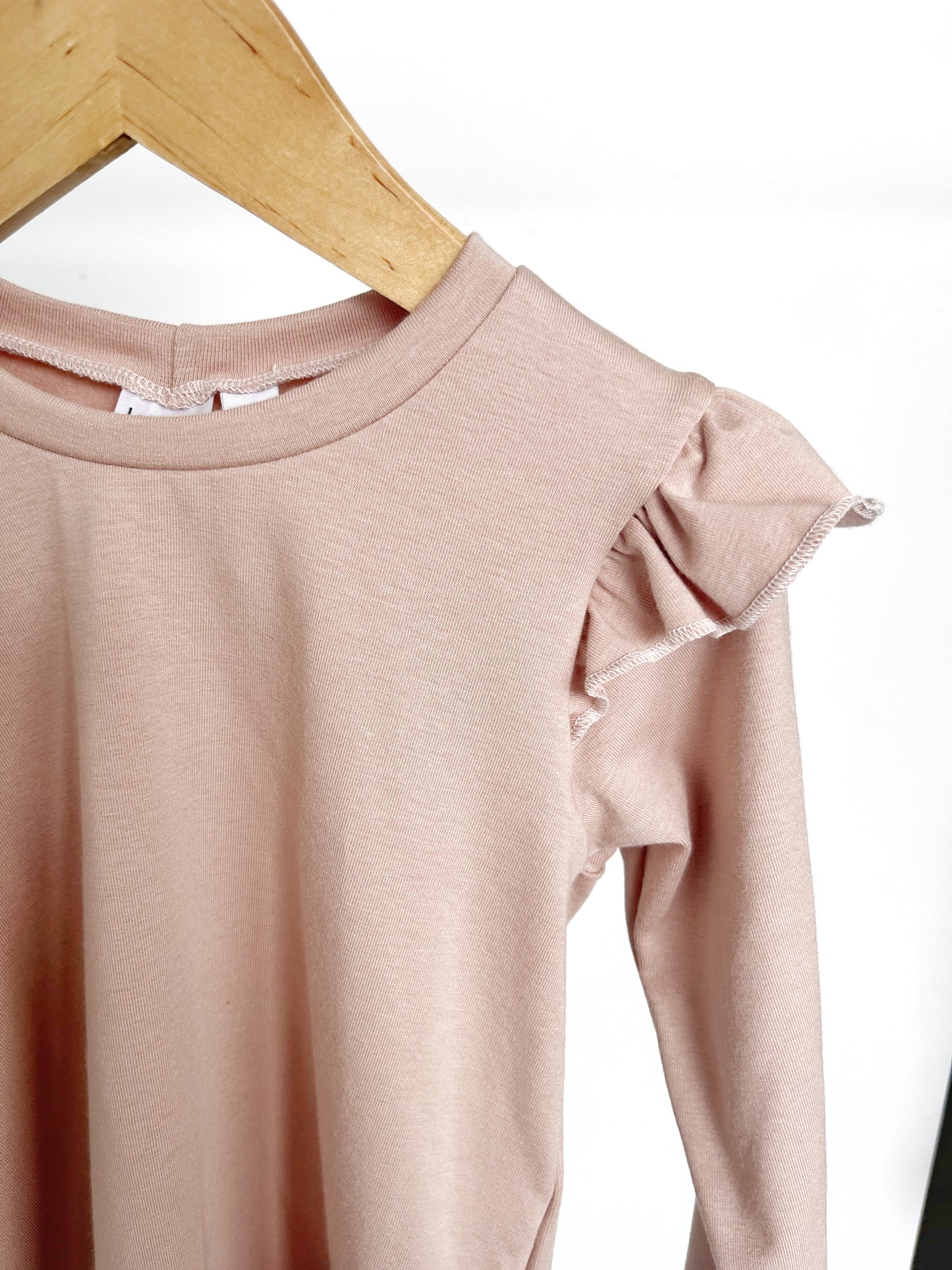 Isla Ruffle Top - Soft Peach