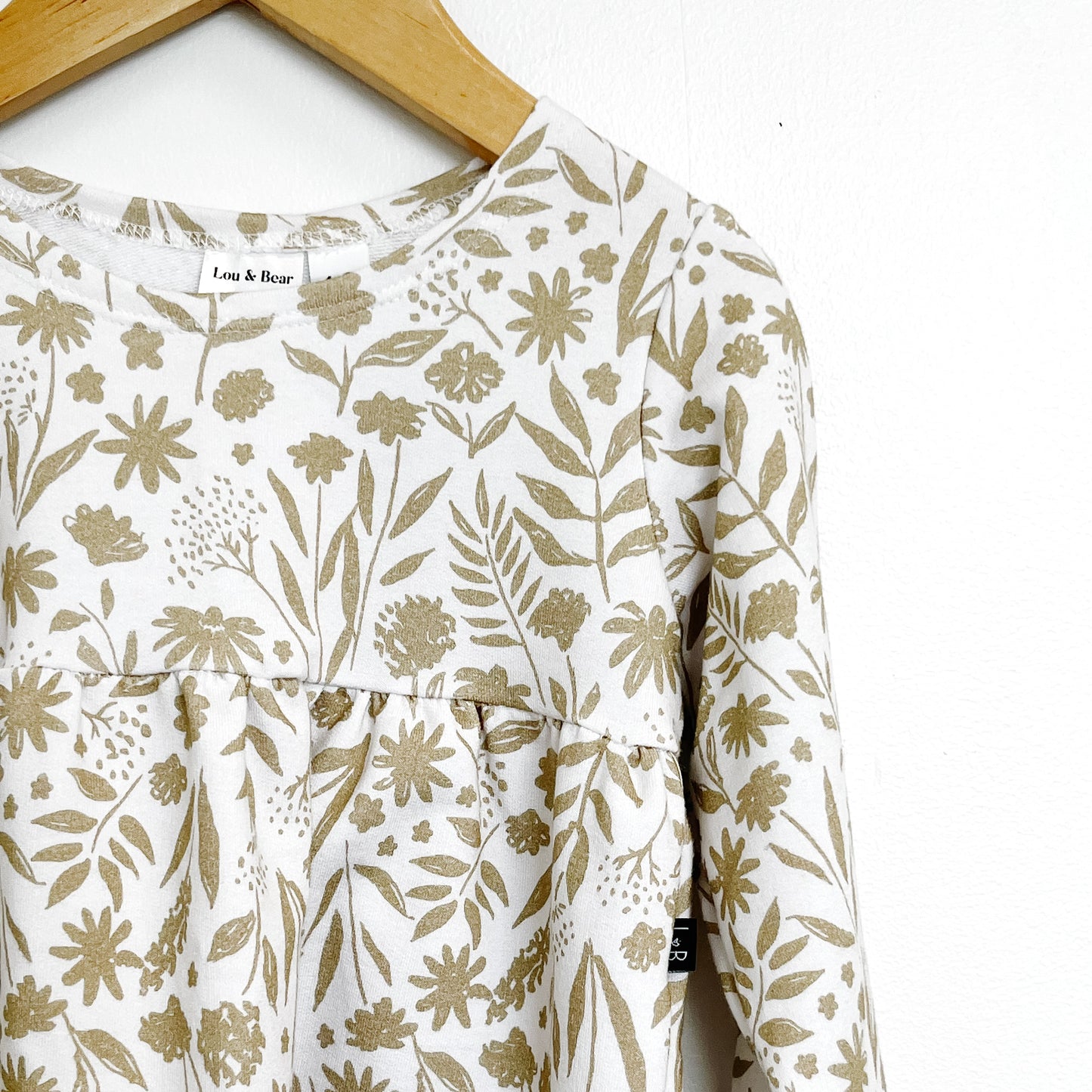 Harlow peplum tunic - Brushstroke Floral