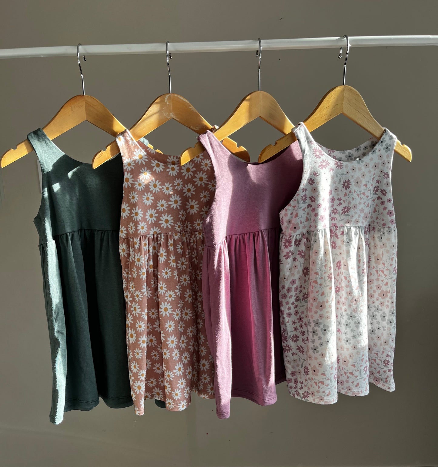 Racer back dress - Spring Bloom