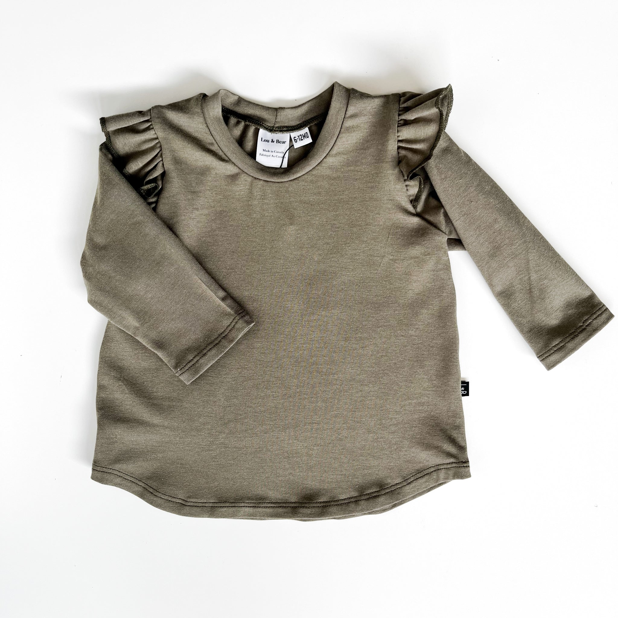 Isla Ruffle Top - Olive
