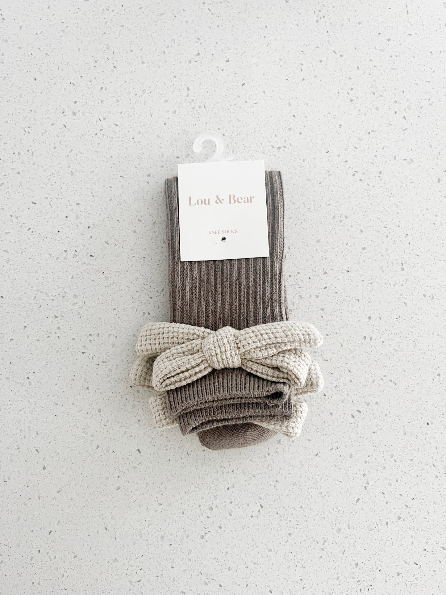 Waffle Bow socks