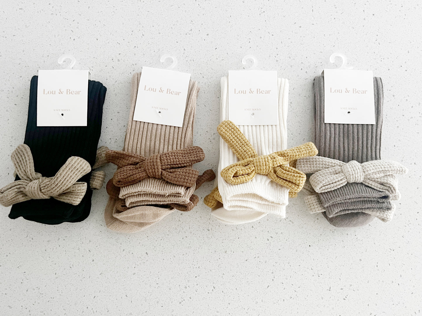 Waffle Bow socks