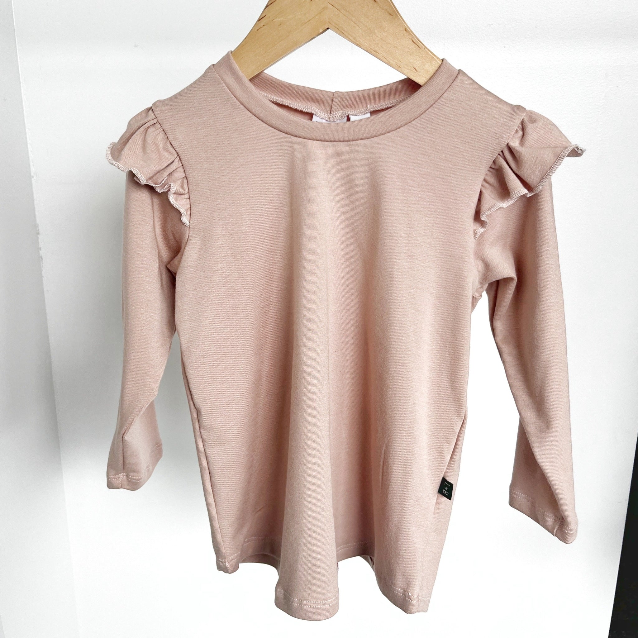 Isla Ruffle Top - Soft Peach