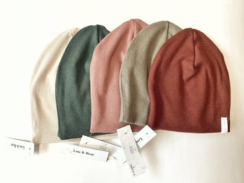 Ribbed Slouch Beanies - All Colours