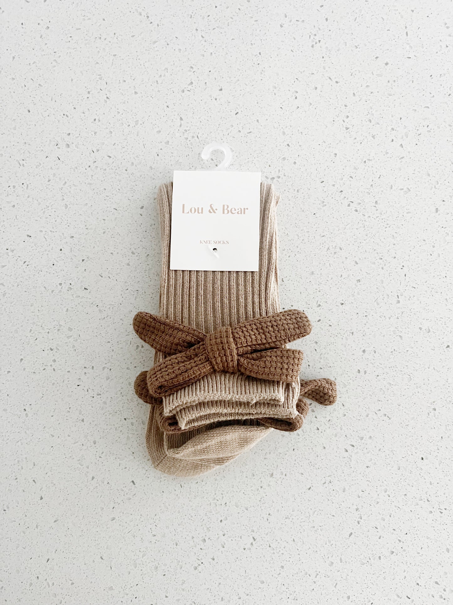 Waffle Bow socks