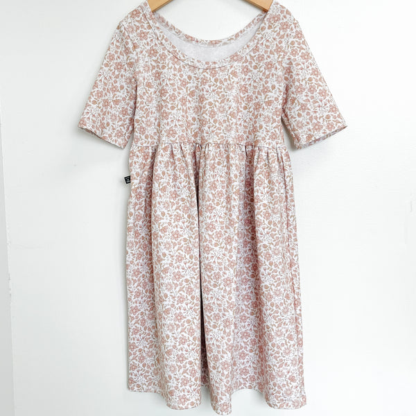 Amelia twirl dress - soft posey floral