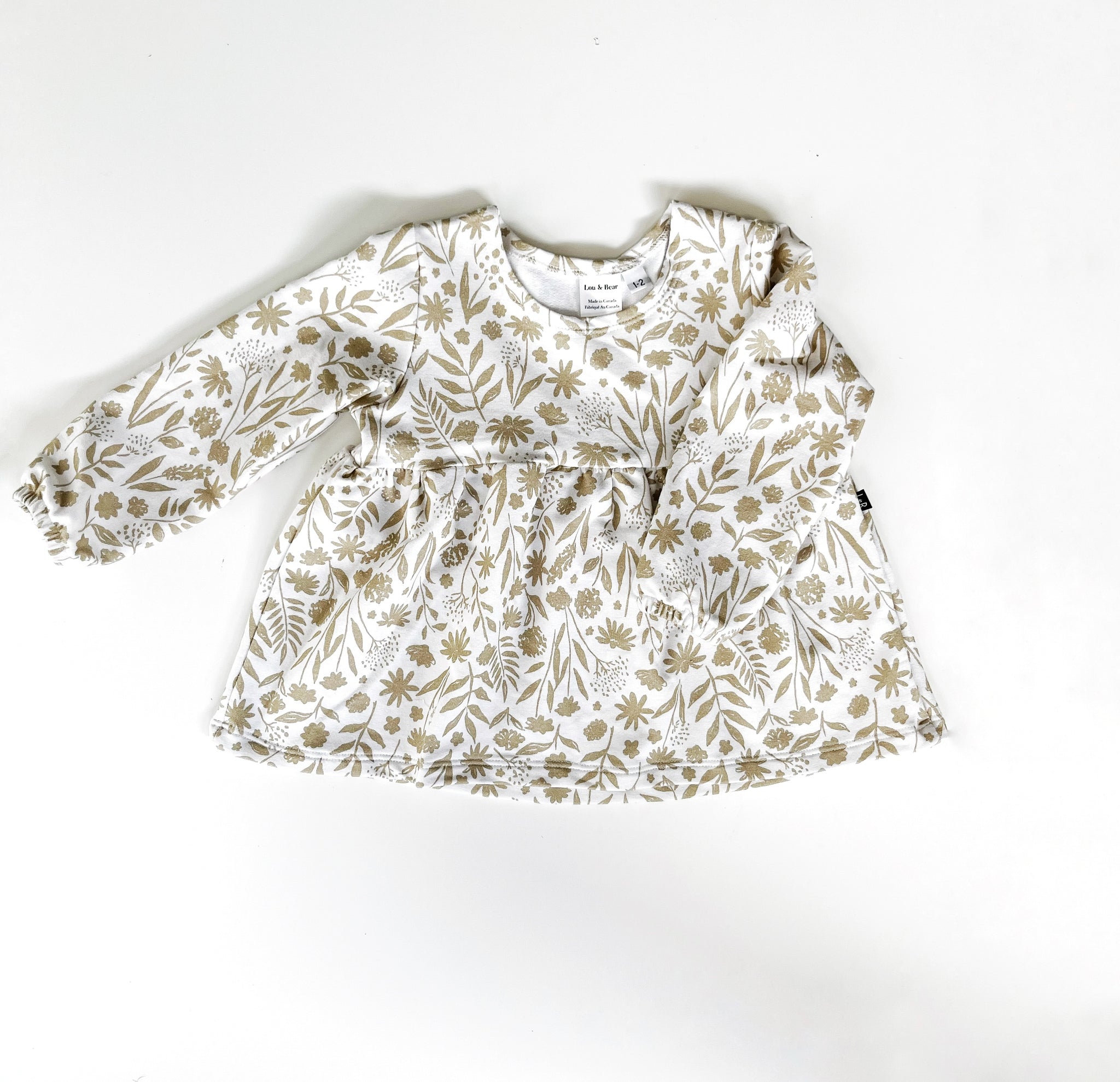 Harlow peplum tunic - Brushstroke Floral