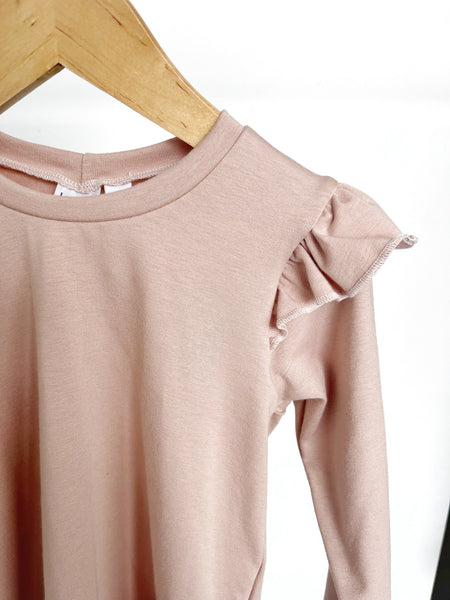 Isla Ruffle Top - Soft Peach