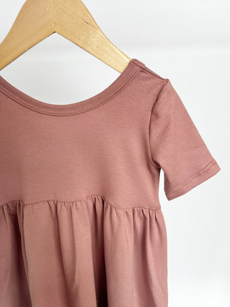 Amelia twirl dress - Dusty Rose