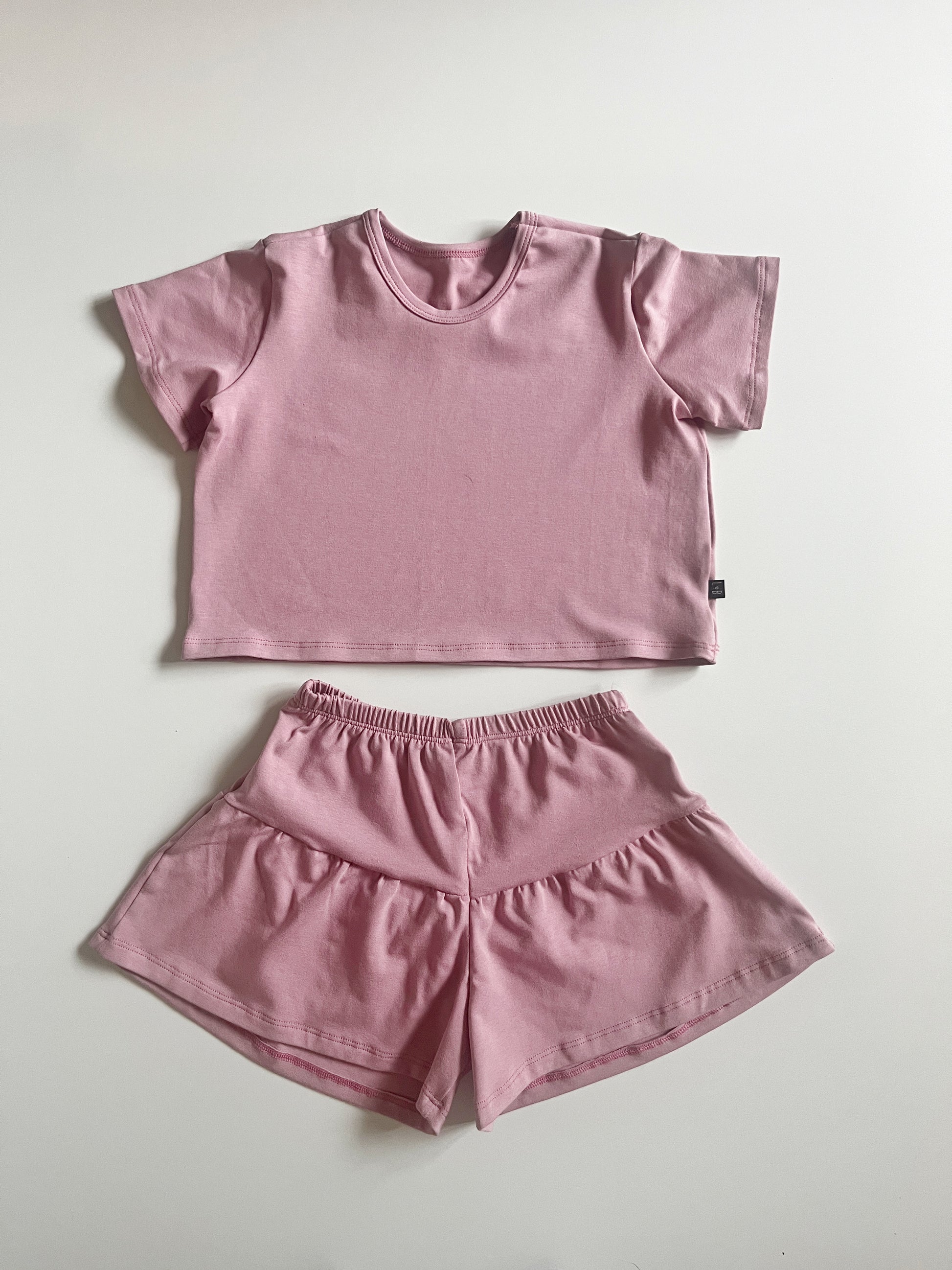 Luna Ruffle Set - Rose