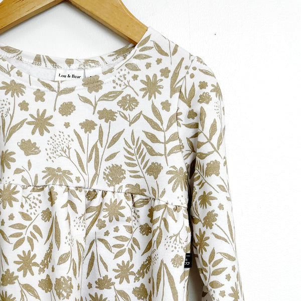 Harlow peplum tunic - Brushstroke Floral