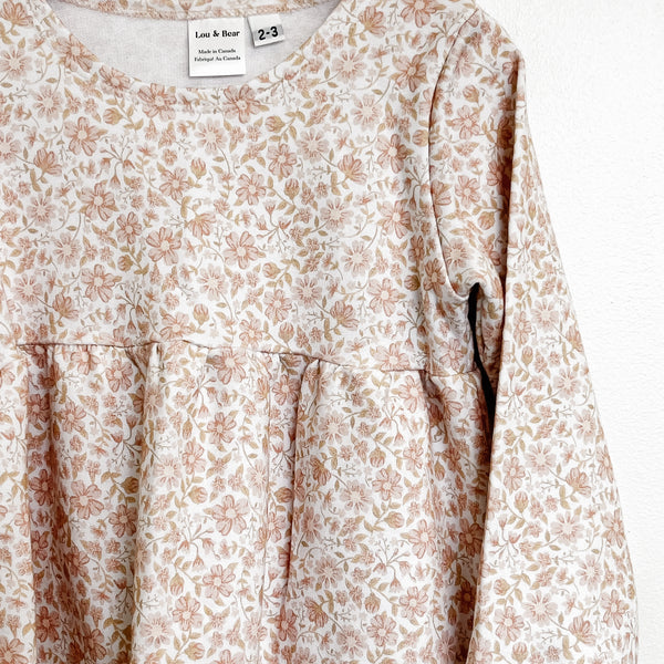 Harlow peplum tunic - Soft Posey Floral