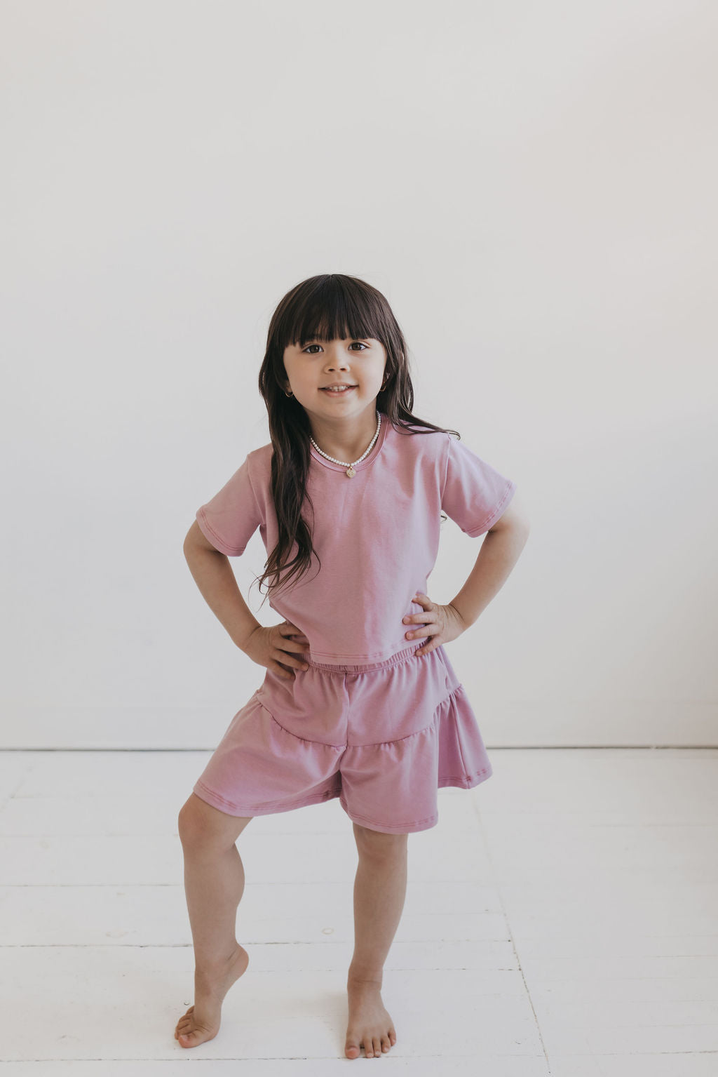Luna Ruffle Set - Rose