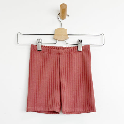 Kids Bike Shorts ribbed - Berry