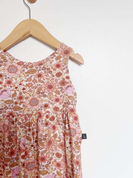 Racer back dress - Golden Bloom
