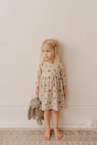 3Q sleeve dress - Fall Floral